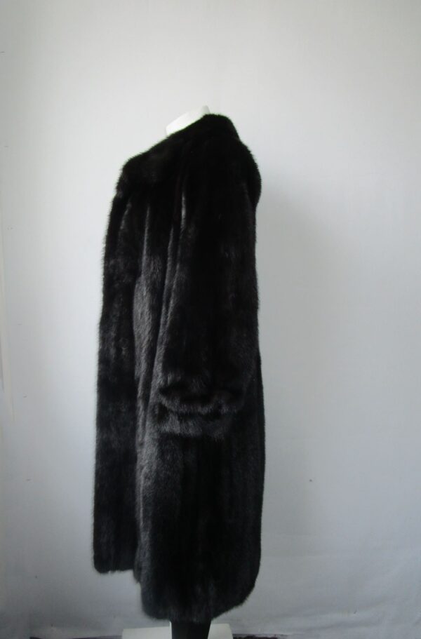 Women's Sz 10 MINT Dark Ranch Mink Fur Coat Jacket Woman - Image 3