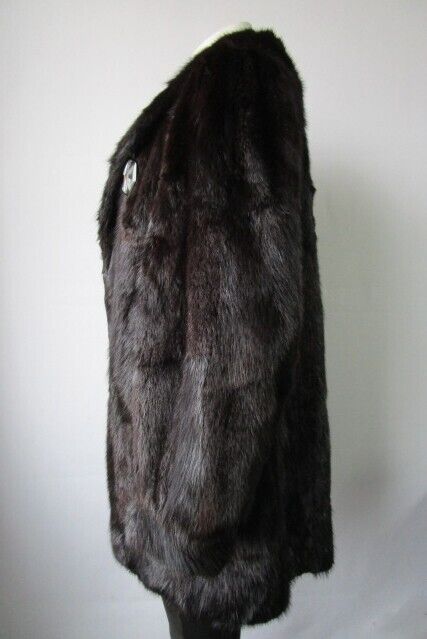Muskrat Fur Coat Jacket Mint Women's 8 - Image 4
