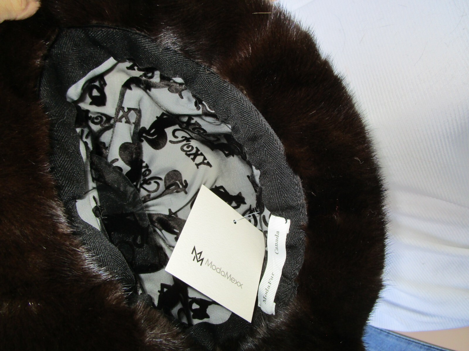 Natural Dark Ranch Mink Fur Hat New - Image 7