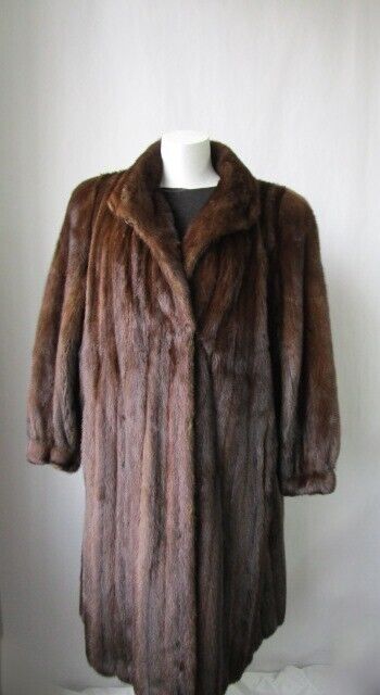 Mink Fur Coat MINT+Demi-Buff Women's 12/14 - Image 3