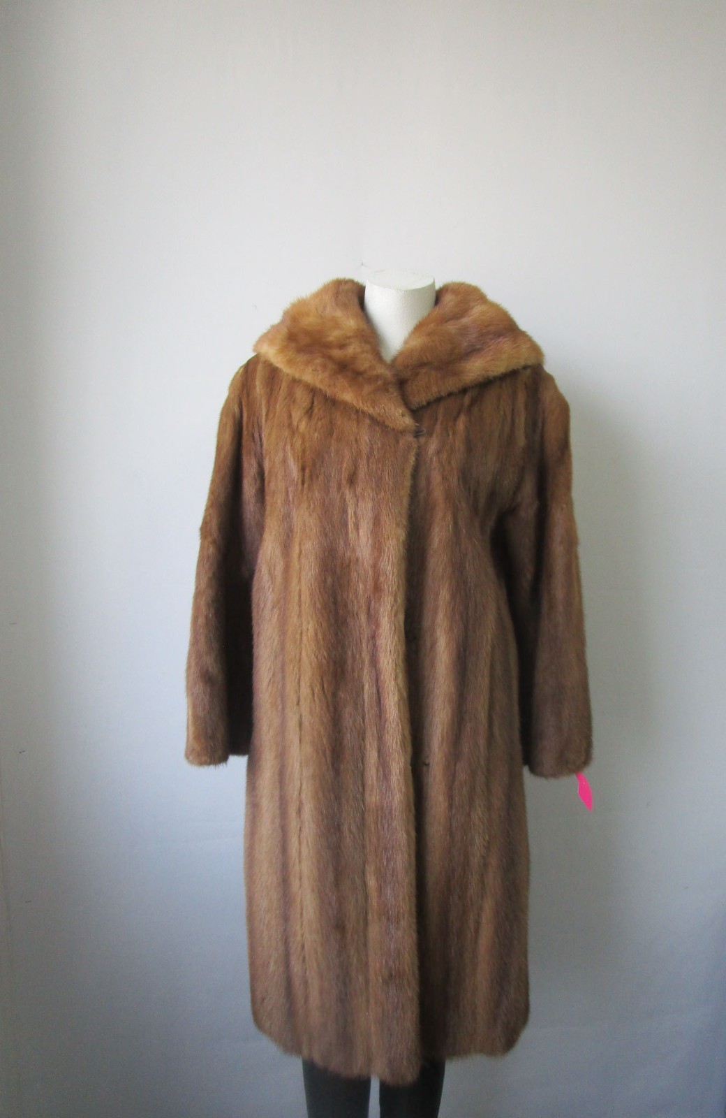 Pastel Mink Fur Coat Jacket SUPERB Women's Sz 12 - Image 2