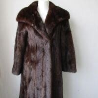 Women's Sz 8 MINT Demi-Buff Canadian Mink Fur Coat Woman