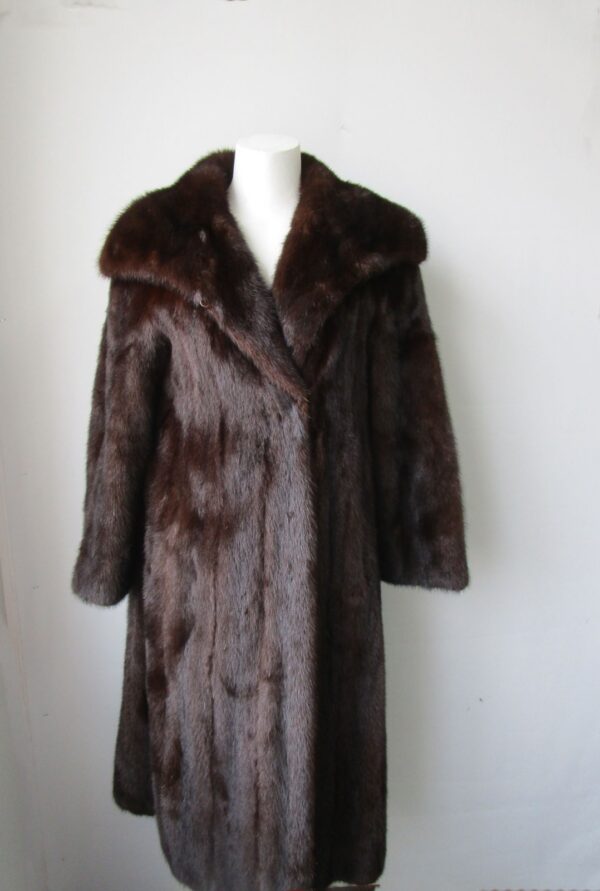 Women's Sz 8 MINT Demi-Buff Canadian Mink Fur Coat Woman