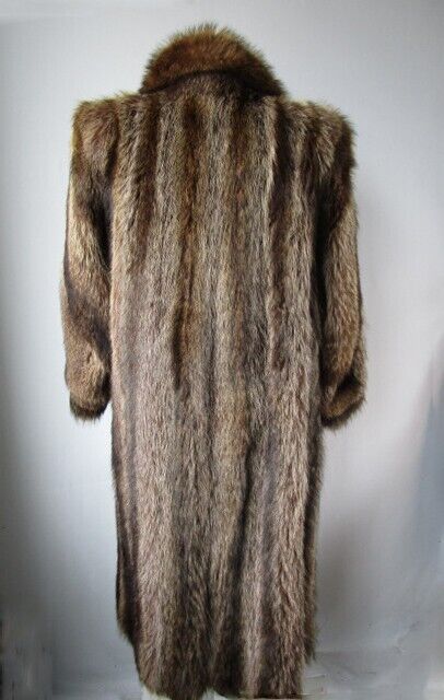 Raccoon Fur Coat Jacket Sz 10 MINT Women's - Image 3
