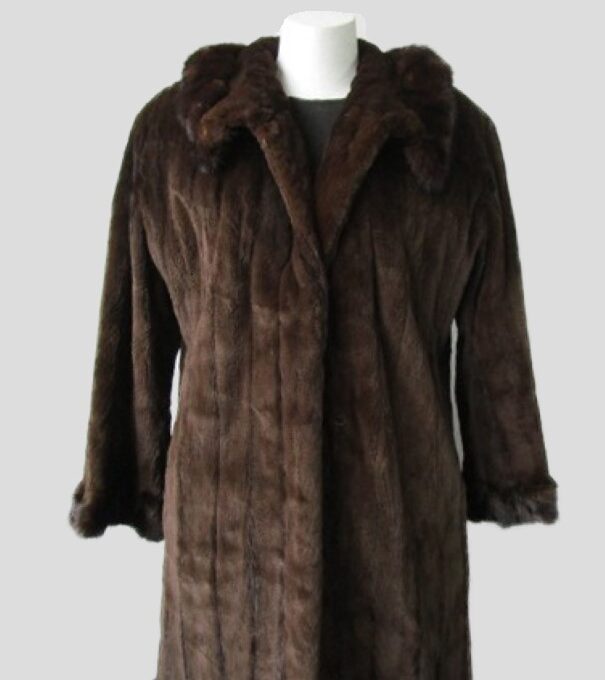 Women's M Sz 10 / 12 Brown Sheared Mink Fur Jacket Coat SUPERB CLEARANCE SALE!