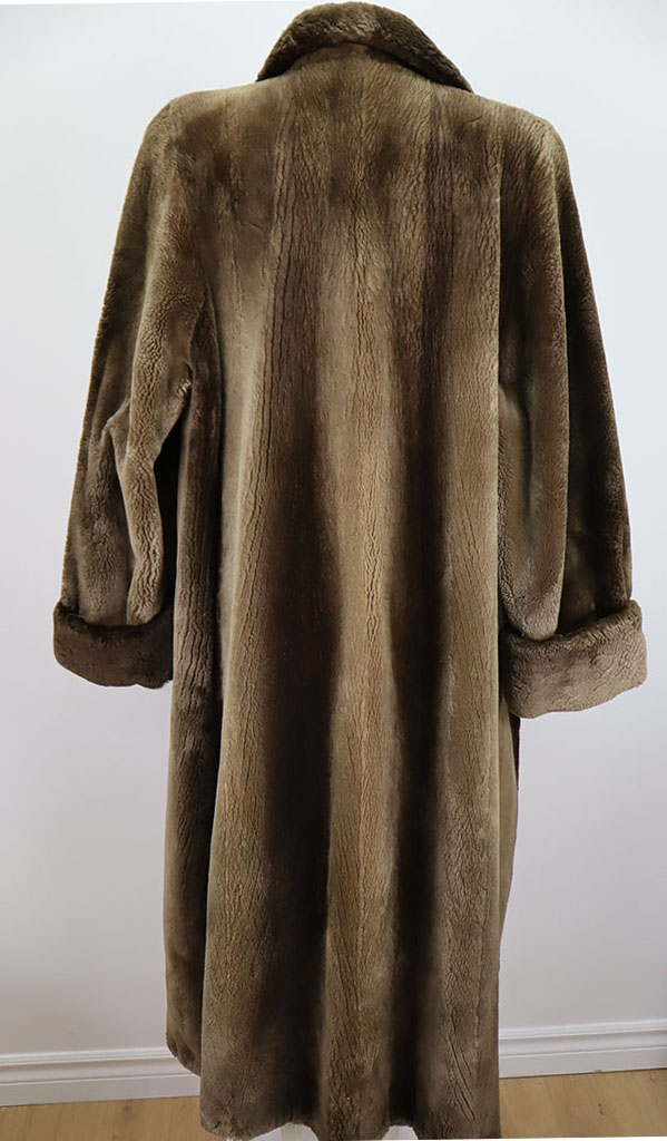 Women's Brown Sheared Beaver Fur Coat Jacket Sz 12 MINT - Image 4