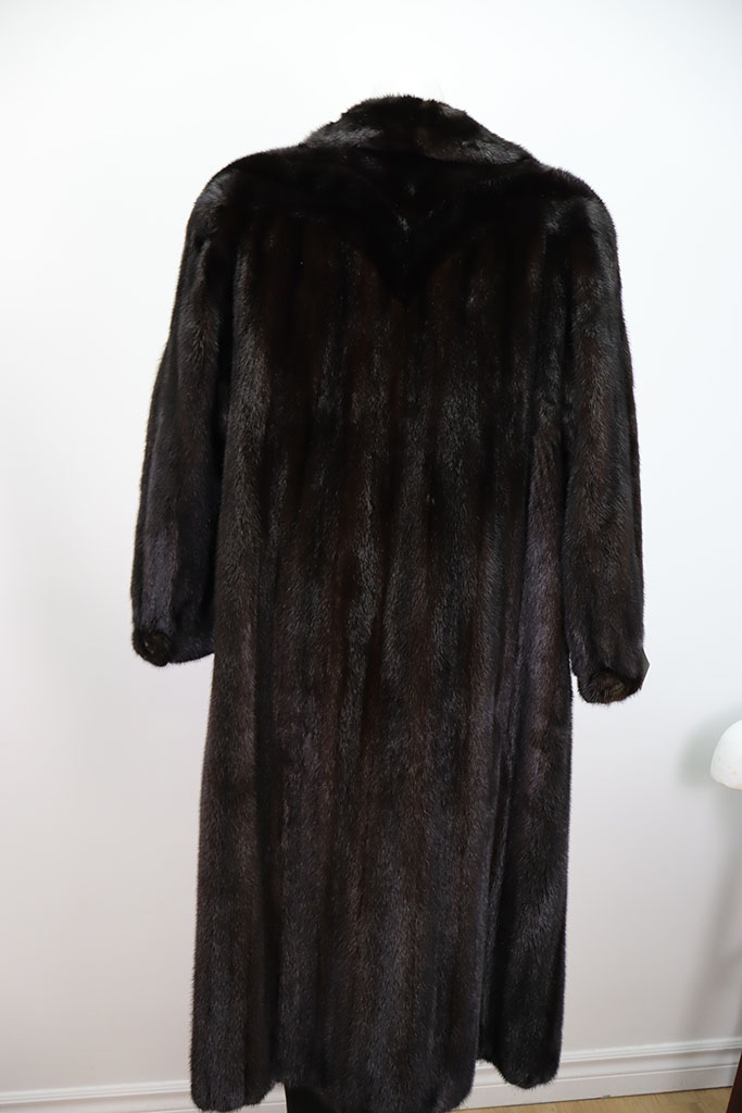 Natural Black Mink Fur Coat Jacket MINT Women's 6 - Image 7