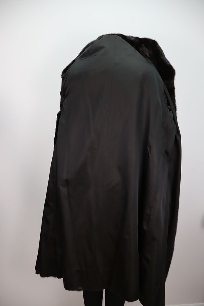 Natural Black Mink Fur Coat Jacket MINT Women's 6 - Image 8