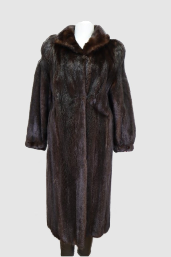 Mink Fur Coat MINT Dark Ranch Women’s 12