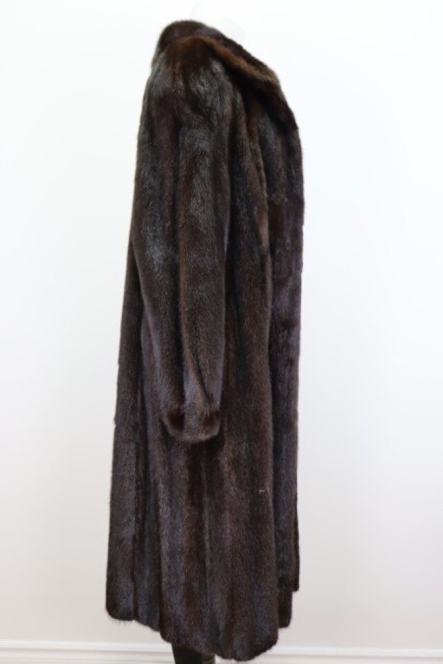 Mink Fur Coat MINT Dark Ranch Women’s 12 - Image 4