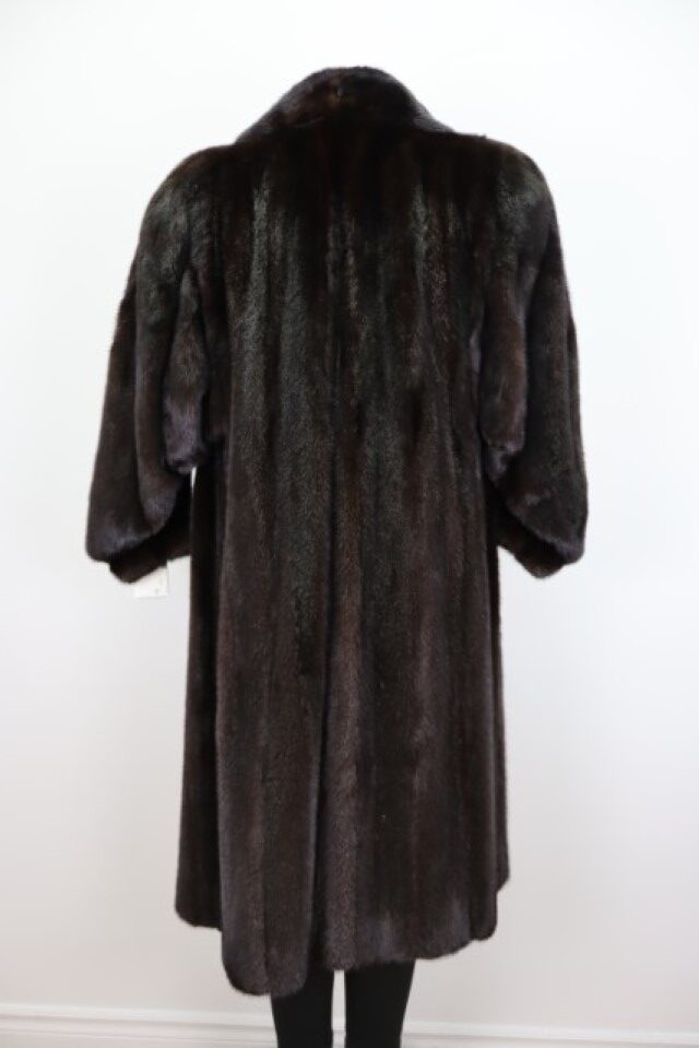 Mink Fur Coat Jacket MINT+ Dark Ranch Women's 8 - Image 4
