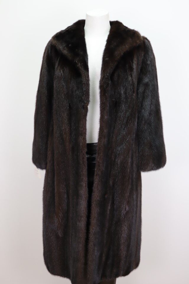 Mink Fur Coat MINT+ Dark Ranch Women's 8 - Image 2