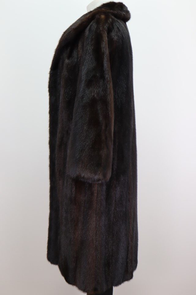 Mink Fur Coat MINT+ Dark Ranch Women's 8 - Image 3