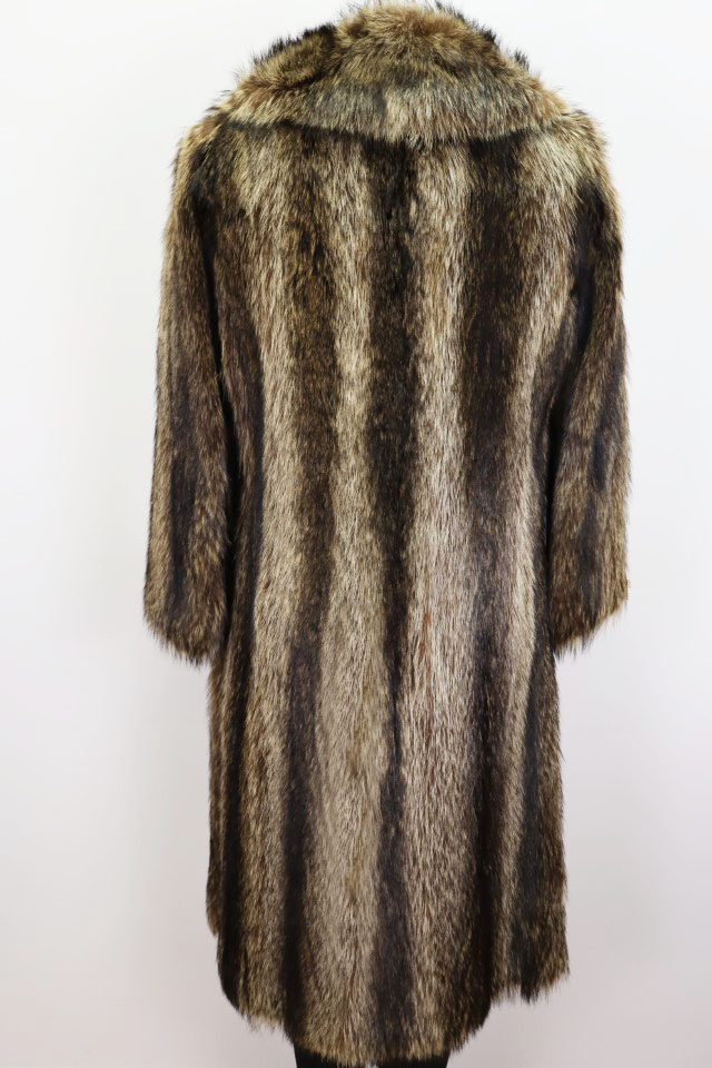 Raccoon Fur Coat Jacket MINT Sz XS 4 Women's - Image 4