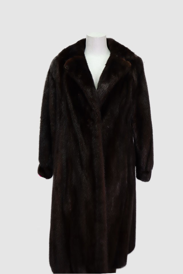 Mink Fur Coat Jacket SUPERB Dark Ranch Women's 8/10 - Image 3