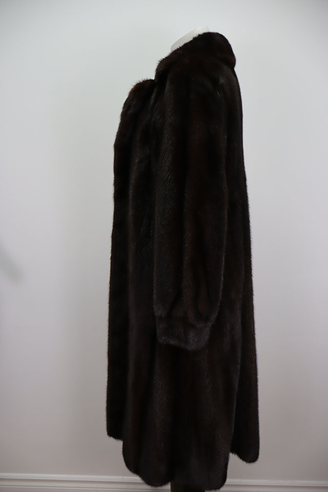 Mink Fur Coat Jacket SUPERB Dark Ranch Women's 8/10 - Image 4