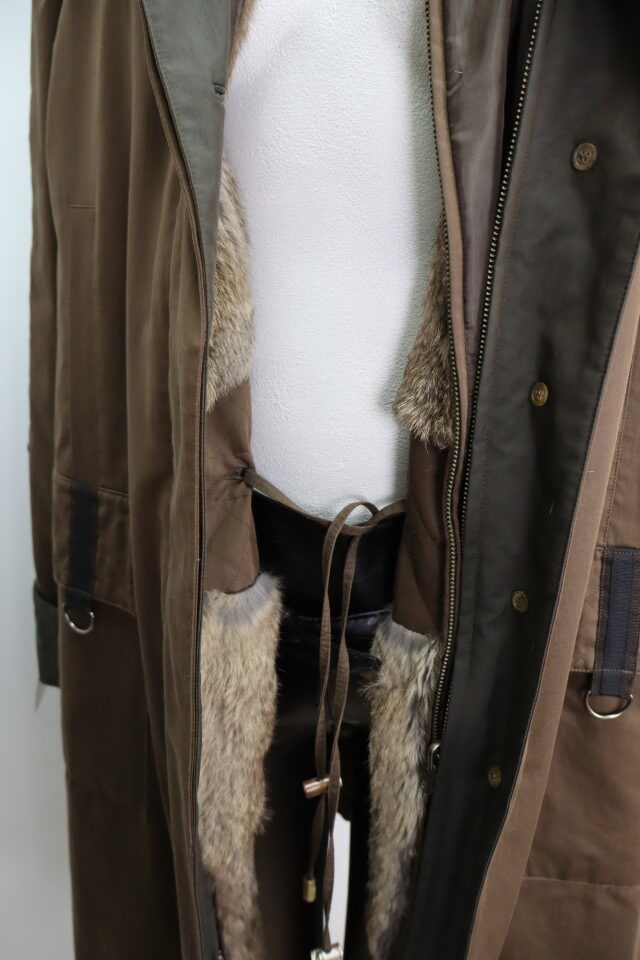 Raincoat Jacket RABBIT Fur Lining Coat MINT Sz 8 - Image 5