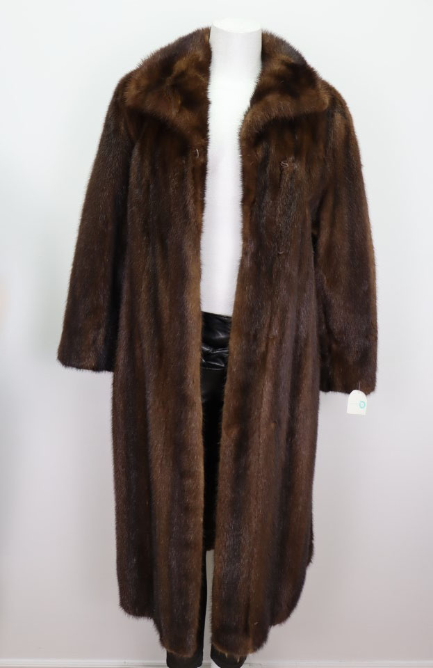 Dark Pastel Mink Fur Coat Jacket MINT Demi-Buff Women's Sz 8 - Image 2