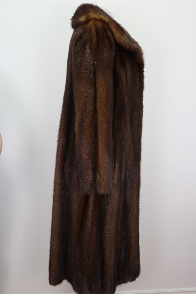 Dark Pastel Mink Fur Coat Jacket MINT Demi-Buff Women's Sz 8 - Image 3