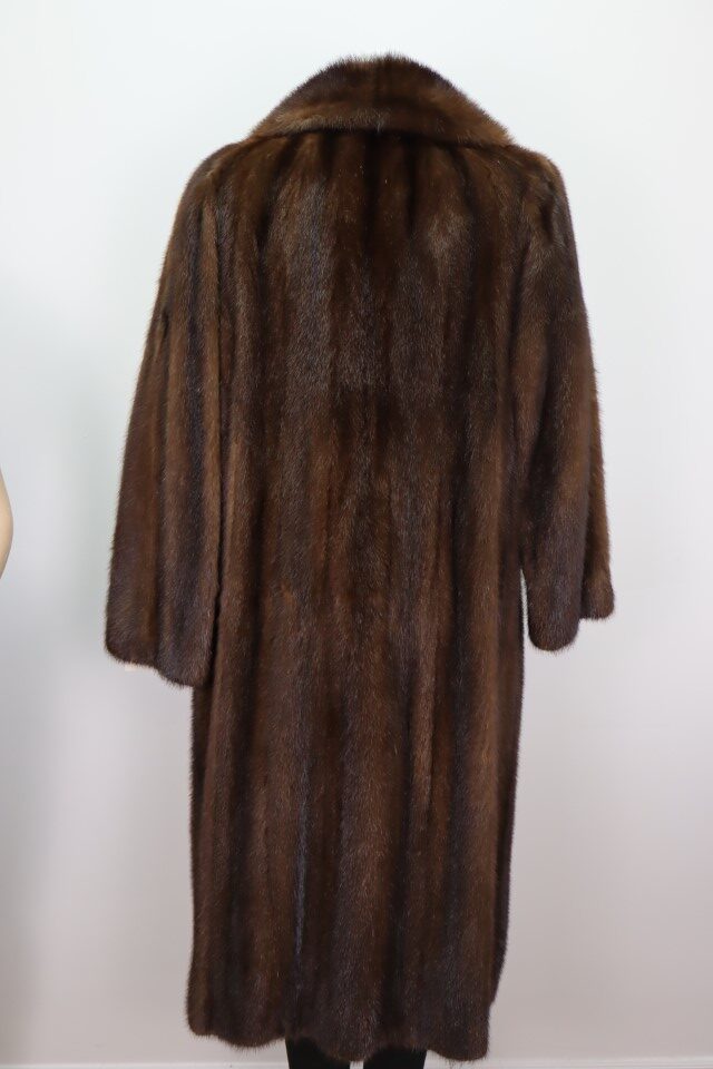 Dark Pastel Mink Fur Coat Jacket MINT Demi-Buff Women's Sz 8 - Image 4