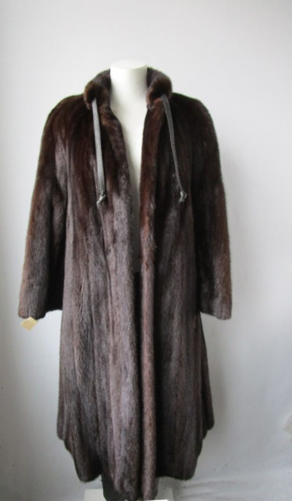 Mink Fur Coat Jacket MINT+ Mahogany Women's 10 - Image 2