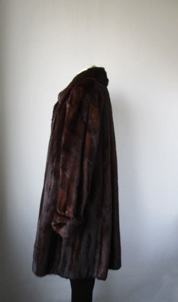 Mink Fur Coat Jacket MINT+ Dark Pastel Women's 12 - Image 4