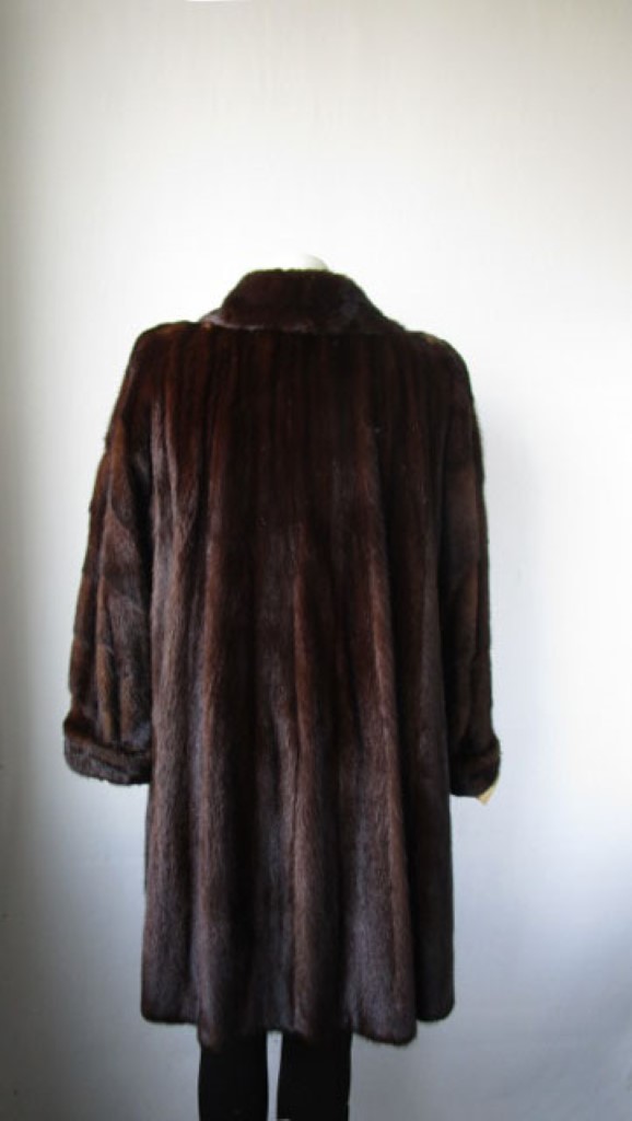 Mink Fur Coat Jacket MINT+ Dark Pastel Women's 12 - Image 3