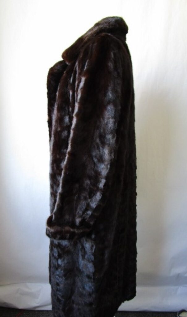Mink Fur Coat Superb Dark Ranch Women's 10 M - Image 4