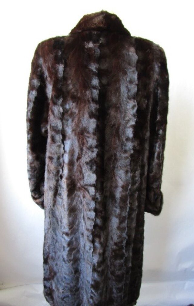 Mink Fur Coat Superb Dark Ranch Women's 10 M - Image 5