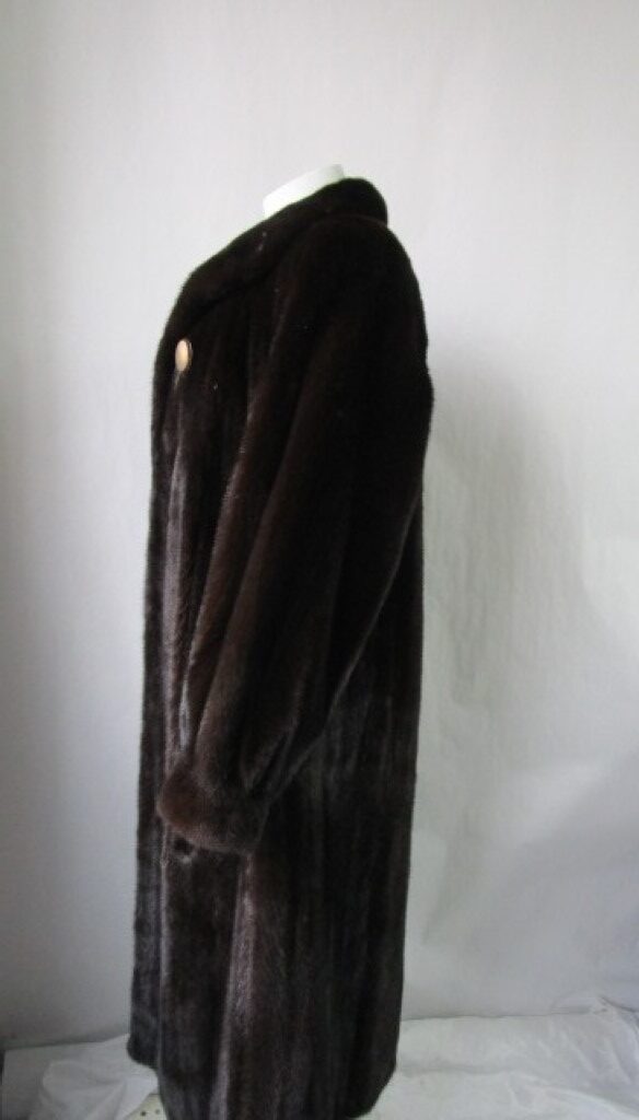Mink Fur Coat Jacket SUPERB Dark Pastel Women's 10 - Image 3