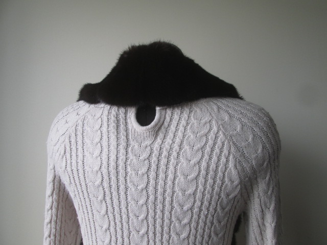 Mink Fur Wrap Scarf Showroom New Natural Dark Ranch - Image 4