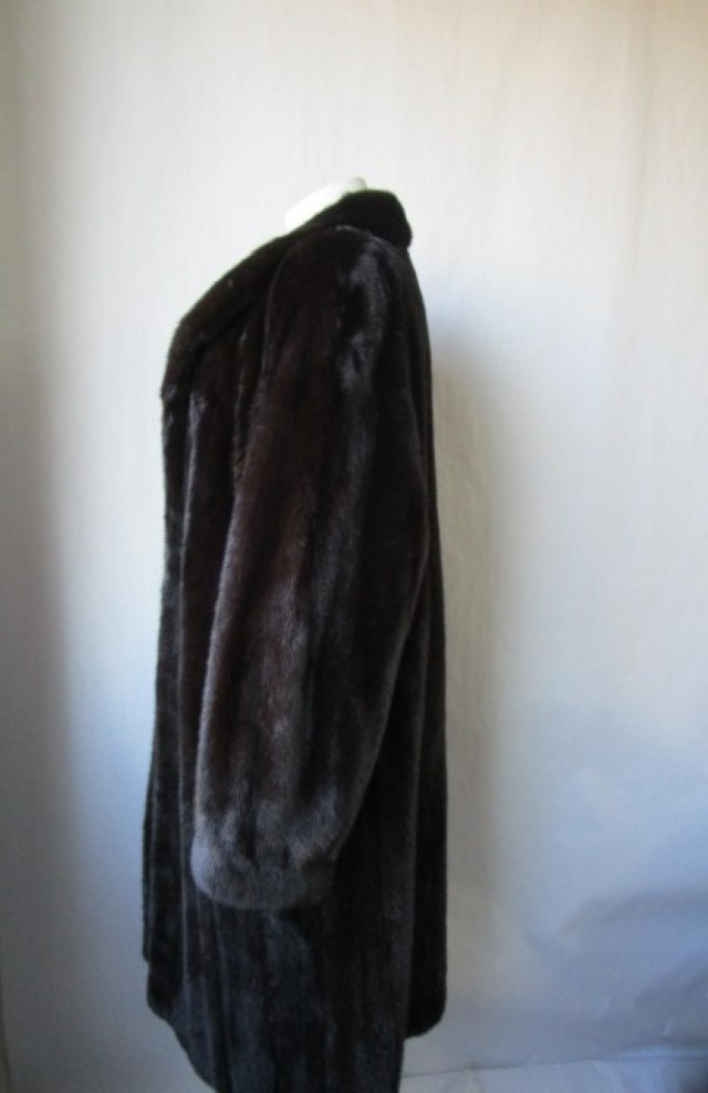 Mink Fur Coat Jacket Mint+ Dark Ranch Women's 10 - Image 3