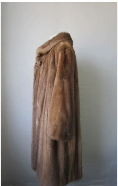 Mink Fur Coat Jacket Superb Sz 14 Natural Pastel - Image 4