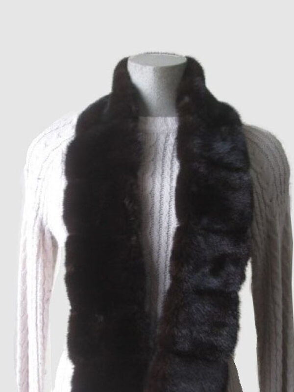 Mink Fur Collar For Coat Raincoat Jacket Showroom New