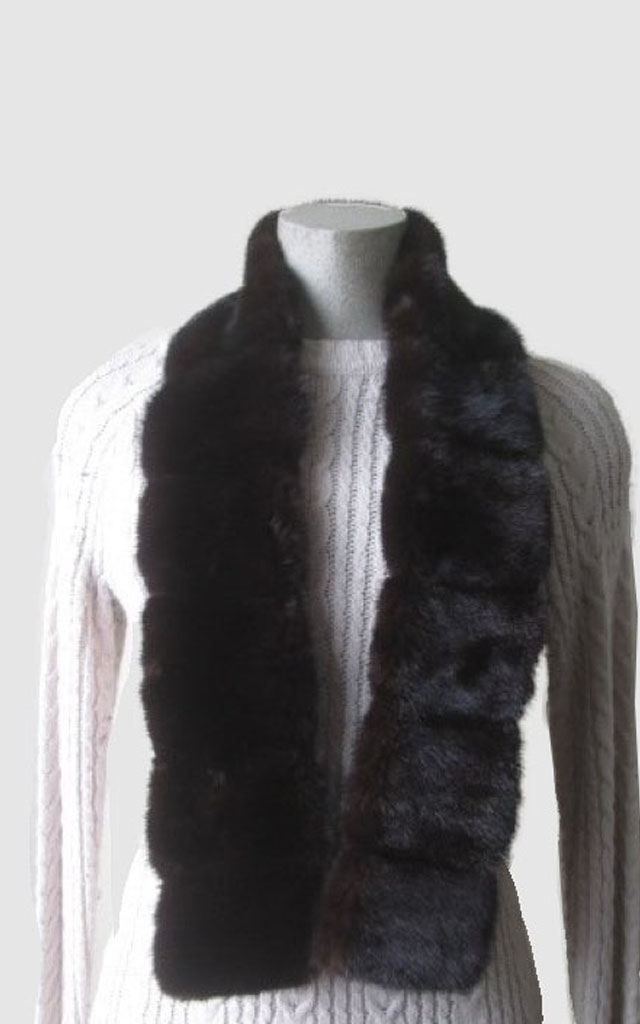 Mink Fur Collar For Coat Raincoat Jacket Showroom New