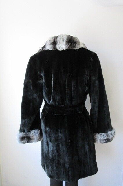 Mink and Chinchilla Fur Coat Jacket - Image 7