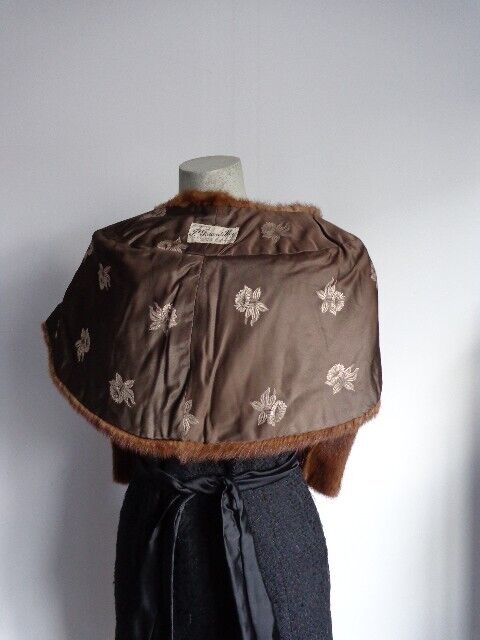 Mink Fur Stole Wrap Cape 56"X 14" MINT Chinese Mink - Image 4