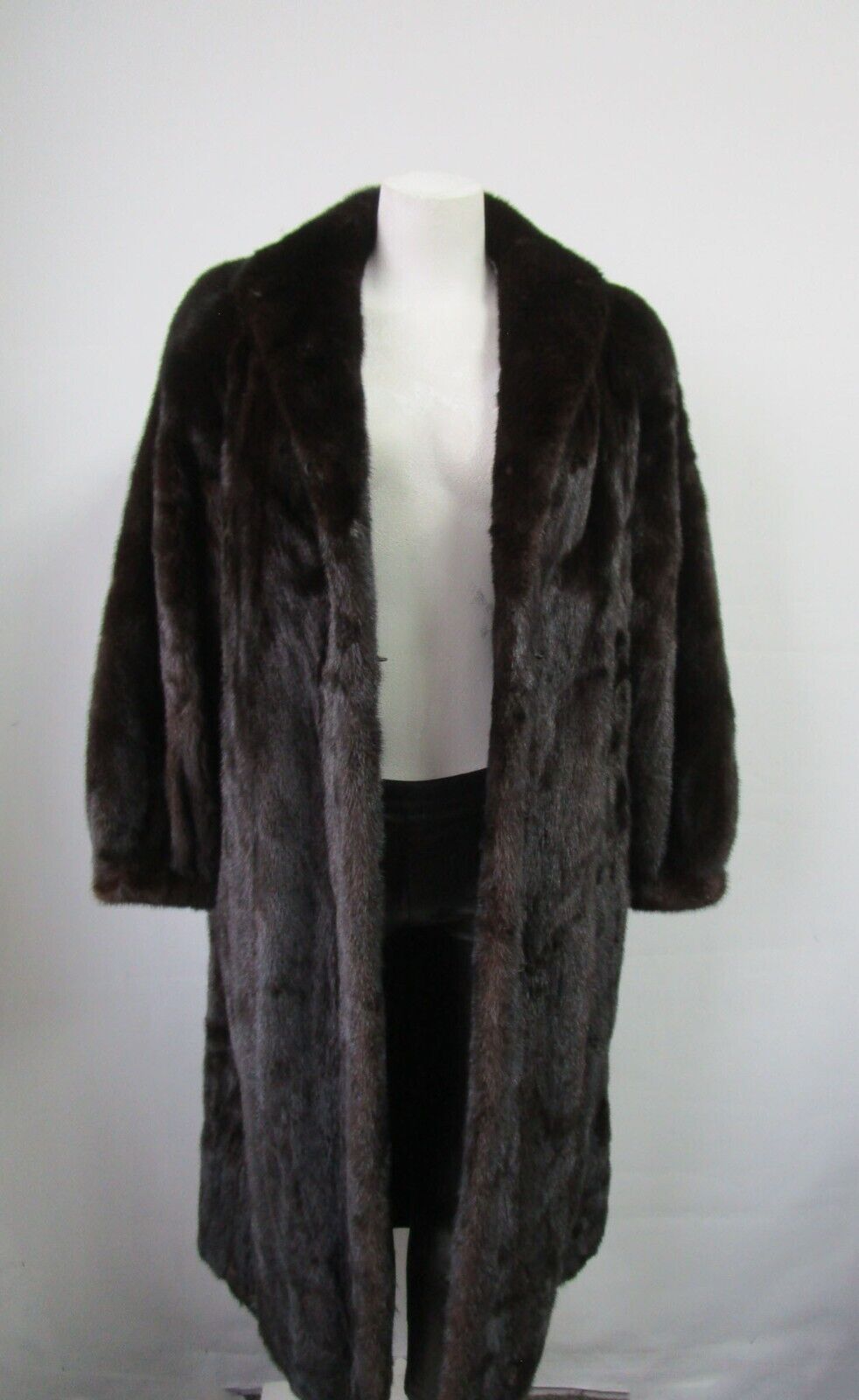Dark Ranch Mink Fur Coat Jacket MINT Women's 10/12 - Image 2