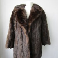 Women's Sz 8 Raccoon Fur Coat Jacket Women MINT Ladies Woman