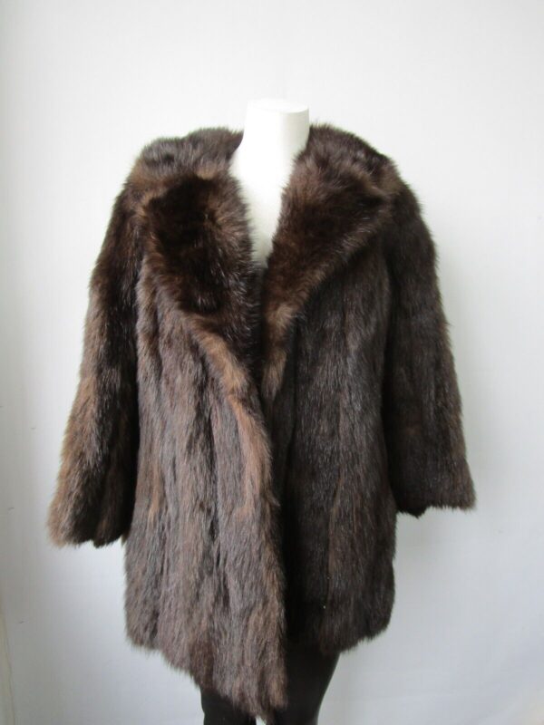 Women's Sz 8 Raccoon Fur Coat Jacket Women MINT Ladies Woman