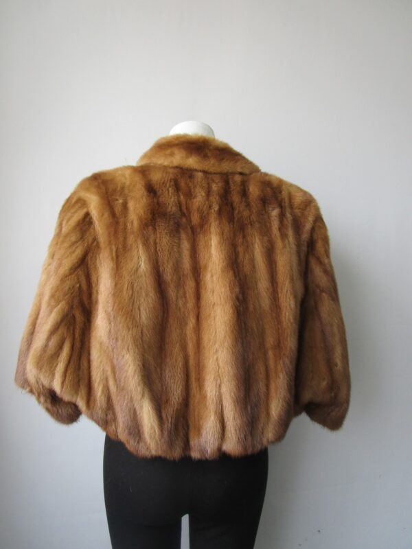 Women's MINT+ Mink Fur Stole Wrap Cape Wedding Bolero WEDDING Woman - Image 2