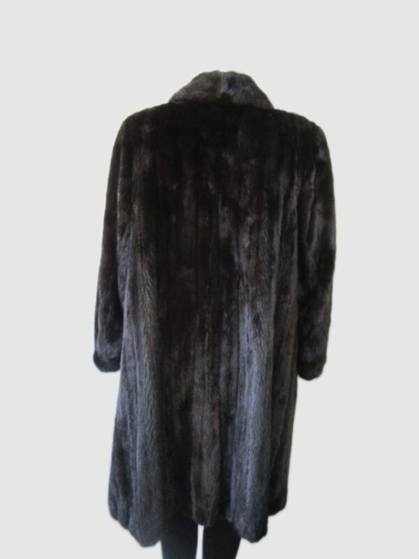 Women's Sz 8 Dark Ranch FEMALE Real Mink Fur Coat MINT+ Woman - Image 5