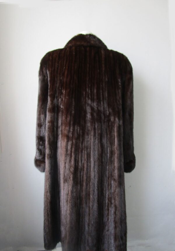 Women's Sz 10 Dark Ranch FEMALE Mink Fur Coat Jacket Mint+ - Image 2
