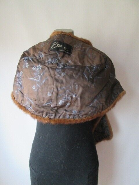 Chinese Mink Fur Stole Wrap Cape Vintage Very Good - Image 4