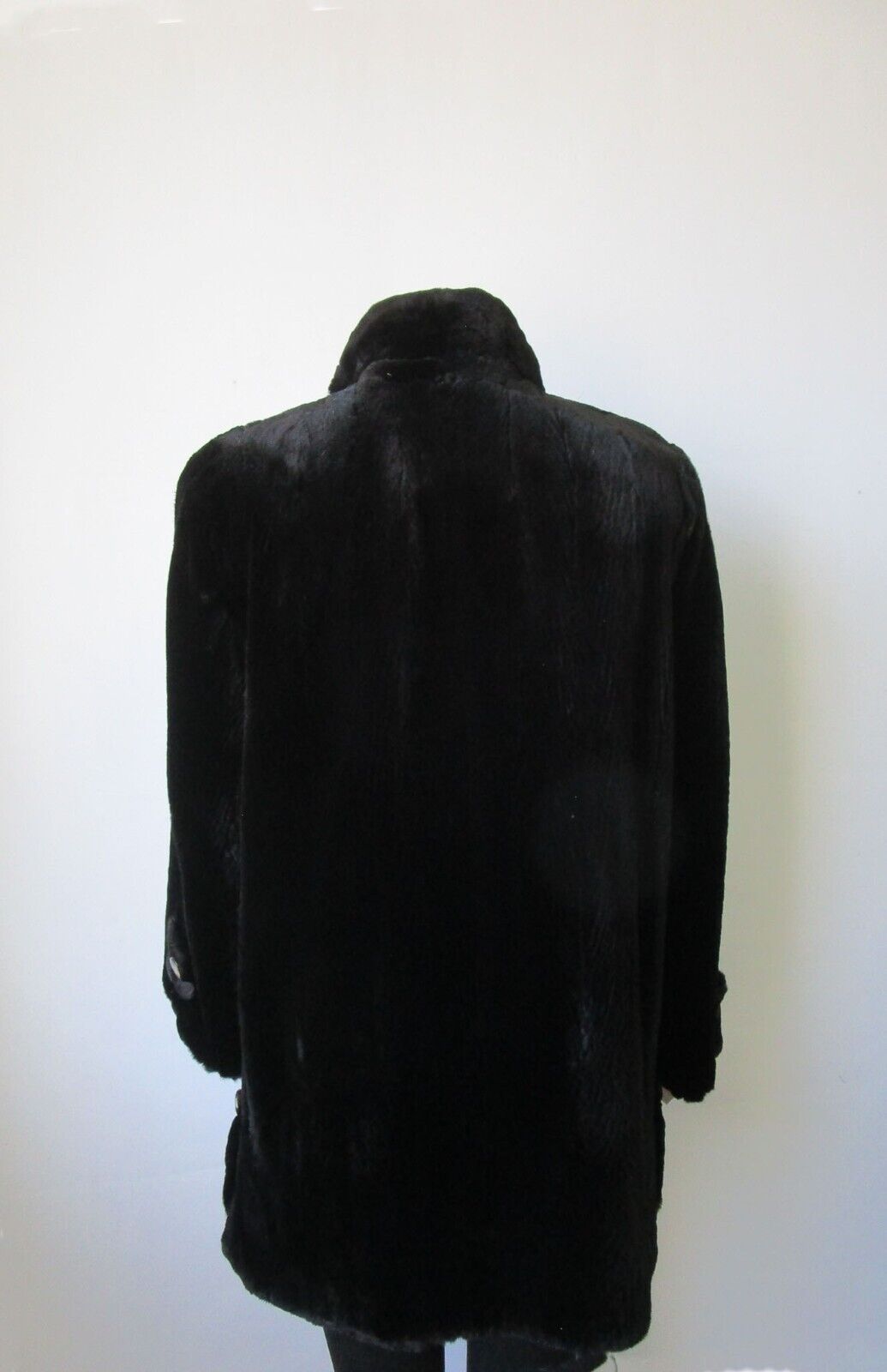 Sheared Mink Fur Coat Jacket MINT+ Women's Sz 8 Black - Image 4