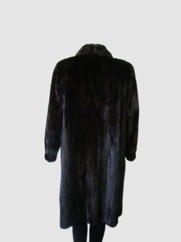 Women's Sz 8 Dark Ranch FEMALE Real Mink Fur Coat MINT+ Woman - Image 4