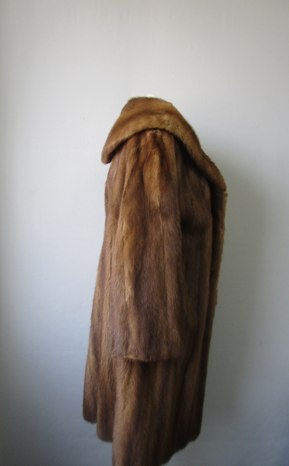 Pastel Mink Fur Coat Jacket SUPERB Women's Sz 12 - Image 4