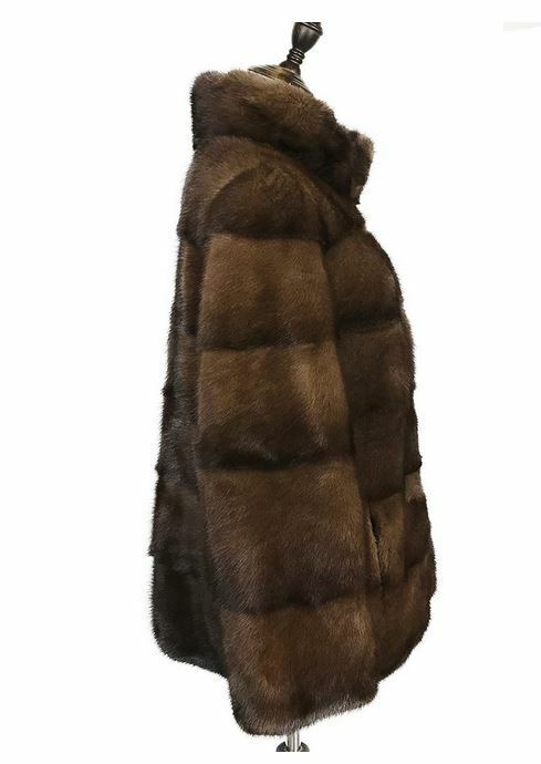 Mink Fur Bolero Jacket Coat Sale Natural Demi-Buff - Image 4