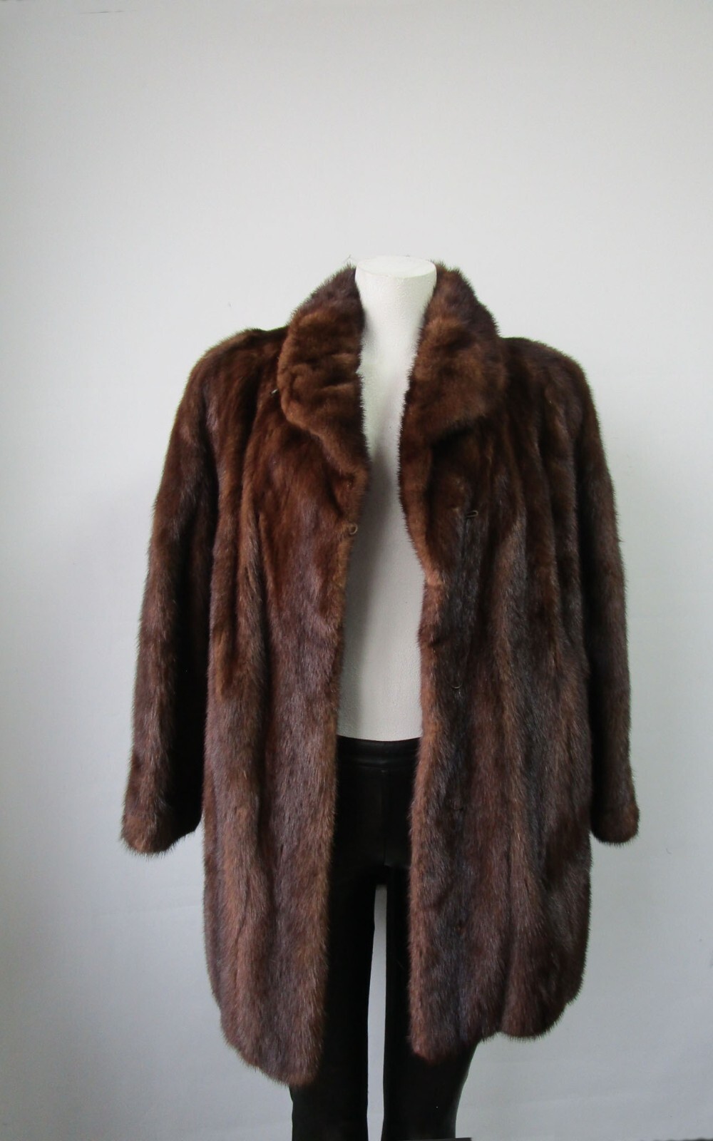 Women's Sz 8 Canadian Mink Fur Coat Jacket MINT+ Woman - Image 2