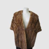 Women's Mink Fur Stole Wrap Cape in Fur in MINT Wedding